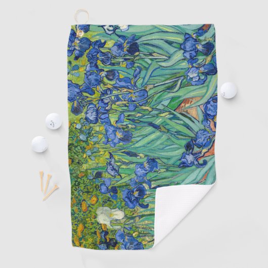 Serviette De Golf Vincent Van Gogh - Irises (En situation)