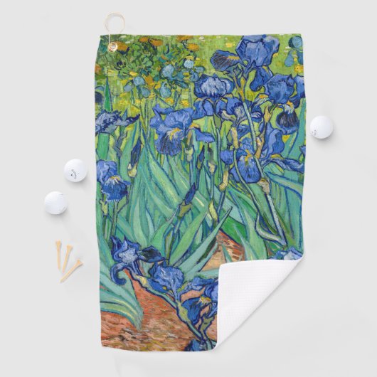 Serviette De Golf Vincent Van Gogh - Irises (En situation)