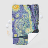 Serviette De Golf Vincent Van Gogh/ La Nuit étoilée (En situation)