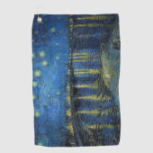 Serviette De Golf Vincent van Gogh - Nuit étoilée sur le Rhône (Devant)