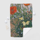 Serviette De Golf Vincent van Gogh - Papillons et papillons (En situation)