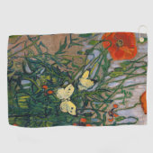 Serviette De Golf Vincent van Gogh - Papillons et papillons (Horizontal)