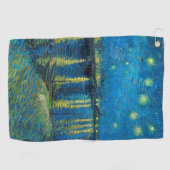 Serviette De Golf Vincent Van Gogh Starry Night Over the Rhone (Horizontal)