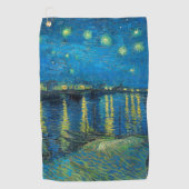 Serviette De Golf Vincent Van Gogh Starry Night Over the Rhone (Devant)