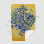 Serviette De Golf Vincent van Gogh - Vase avec Irises (En situation)