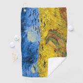 Serviette De Golf Vincent van Gogh - Wheatfield with Crows (En situation)