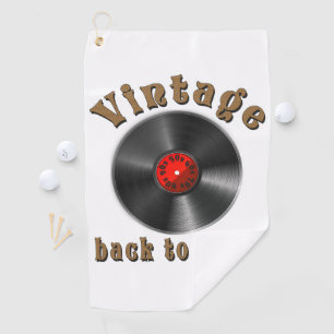 Serviette De Golf Vintage - Back to Vinyl, the record is back