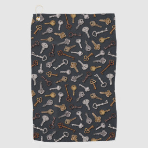 Serviette De Golf Vintage et Antique Keys