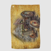 Serviette De Golf Vintage Farm (Devant)