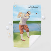 Serviette De Golf Vintage Golfer de Riverbank (En situation)