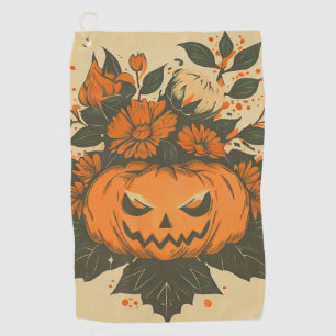 Serviette De Golf Vintage/Halloween/Automne/citrouille