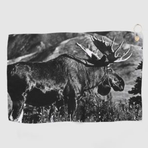 Serviette De Golf Vintage USA Alaska bull moose 1970 Jigsaw Puzzle