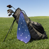 Serviette De Golf Violet Déclinent de nuit avec motif des étoiles sc (Vert)