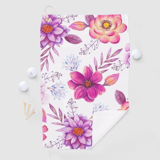 Serviette De Golf Violet rose (En situation)