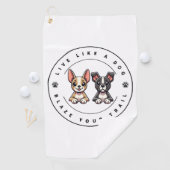 Serviette De Golf Vis comme un chien Blaze Your Trail (En situation)
