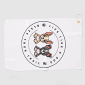 Serviette De Golf Vis comme un chien Blaze Your Trail (Horizontal)