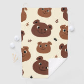 Serviette De Golf Visage drôle d'ours (En situation)