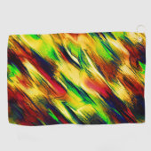 Serviette De Golf Vitré du rouge au jaune, un peu vert (Horizontal)