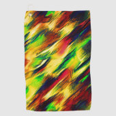 Serviette De Golf Vitré du rouge au jaune, un peu vert (Devant)