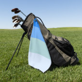 Serviette De Golf Voiture Blue Stripes (Vert)