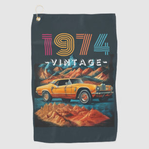 Serviette De Golf Voiture cool vintage 1974