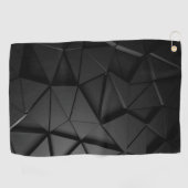 Serviette De Golf Voiture de conception noire gris (Horizontal)