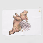 Serviette De Golf Voler des cochons (Horizontal)