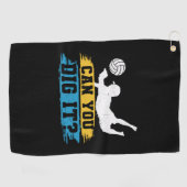 Serviette De Golf Volleyball Player | Can You Dig It (Horizontal)