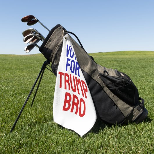 Serviette De Golf Vote Pour Trump Bro - Election 2024 (Vert)