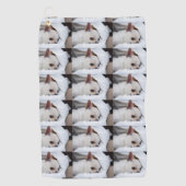 Serviette De Golf Votre chiot chien de compagnie photo personnalisée (Devant)