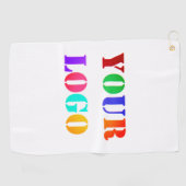 Serviette De Golf Votre entreprise Logo Entreprise Promotion Golf Se (Horizontal)