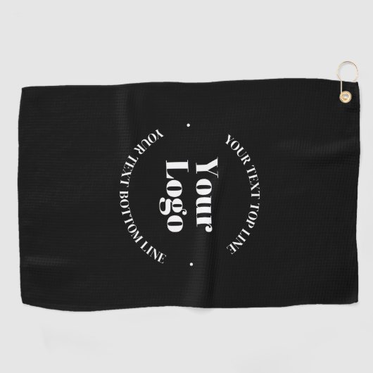 Serviette De Golf Votre logo d'entreprise téléchargé ou autre concep (Horizontal)