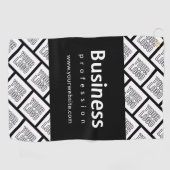 Serviette De Golf Votre logo Motif et nom commercial modifiable (Horizontal)