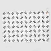 Serviette De Golf Votre logo | Motif répété de substitution simple (Horizontal)