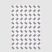 Serviette De Golf Votre logo | Motif répété de substitution simple (Devant)
