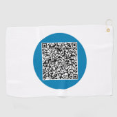 Serviette De Golf Votre QR Code Scan Info Golf Serviette Couleurs pe (Horizontal)