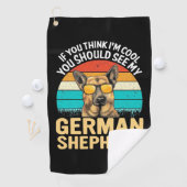 Serviette De Golf Vous Devriez Voir Mon Berger Allemand (En situation)