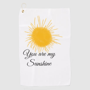 Serviette De Golf vous êtes mon soleil jaune orange rayons de soleil