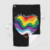 Serviette De Golf Vous Pouvez Être Vous-Même Avec Moi, LGBT Transgen (En situation)