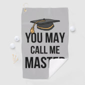 Serviette De Golf Vous Pouvez M'Appeler Maître. (En situation)