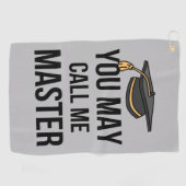 Serviette De Golf Vous Pouvez M'Appeler Maître. (Horizontal)