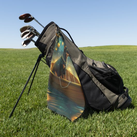 Serviette De Golf Voyage de Noël australien Kelpie (Vert)