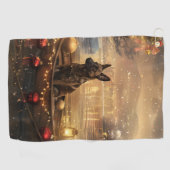 Serviette De Golf Voyage de Noël de Malinoi en Belgique (Horizontal)