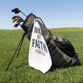 Serviette De Golf Walk by Faith 2 Cor 5:7  (Vert)