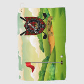 Serviette De Golf Wallace Clan Badge & Tartan Golf Towne (Devant)