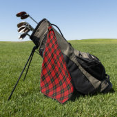 Serviette De Golf Wallace Red Tartan (Vert)