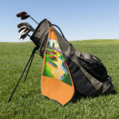 Serviette De Golf Watercolor Golf Course Utopia (Vert)