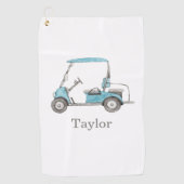 Serviette De Golf Watercolor Golf Panier Golf Towne (Devant)