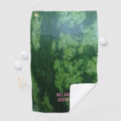 Serviette de golf Watermelon Fruit Rind Green (En situation)