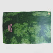 Serviette de golf Watermelon Fruit Rind Green (Horizontal)